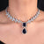 Sapphire Tear Drop Set