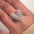 Mosaic Heart Ring