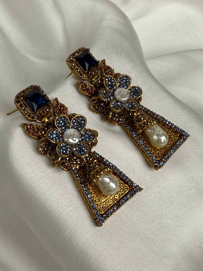 Emerald Gul-e-Noor Earrings