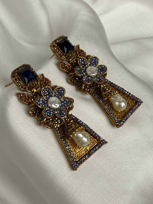 Emerald Gul-e-Noor Earrings