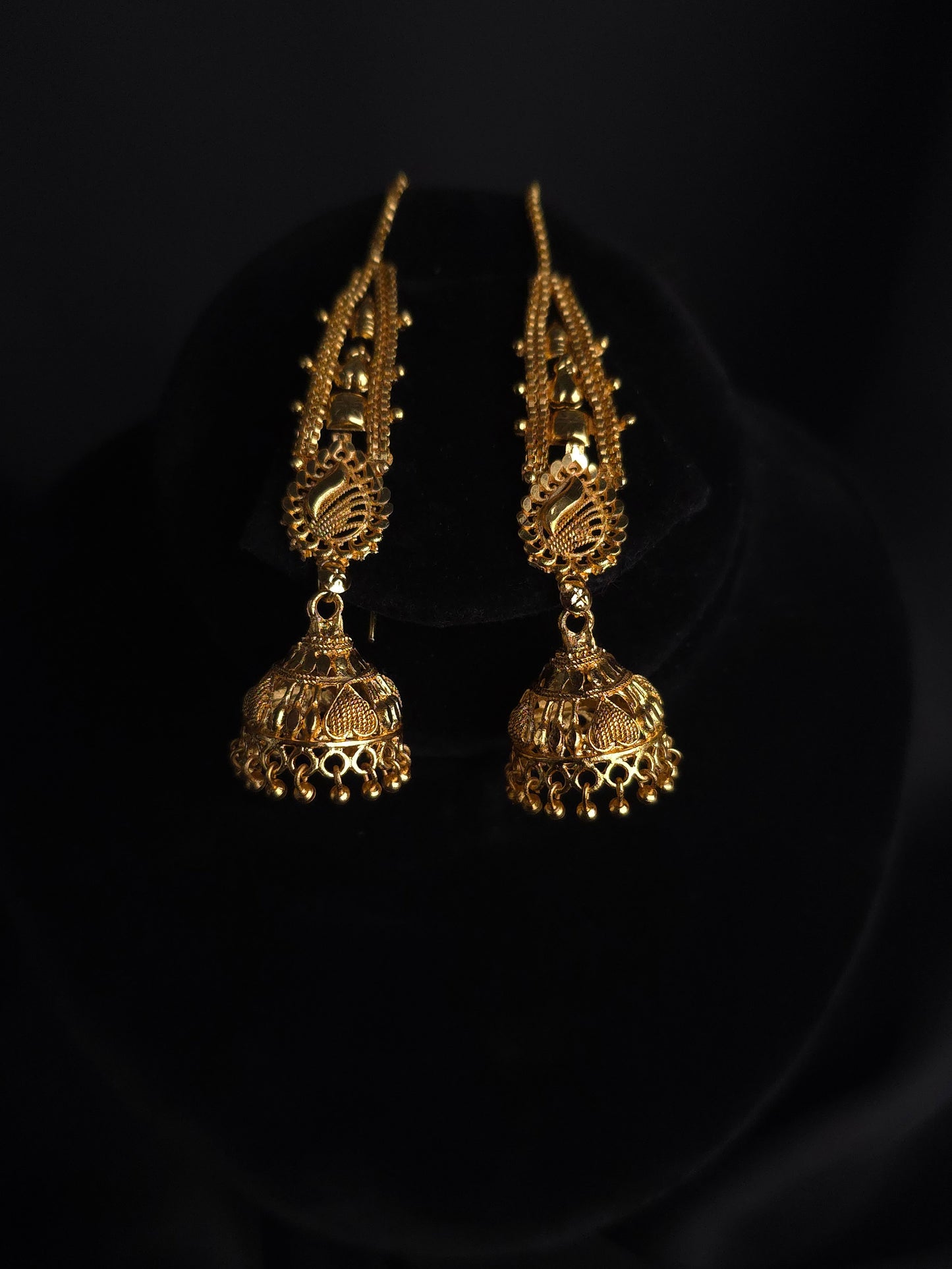 Peacock Motif Jhumkas