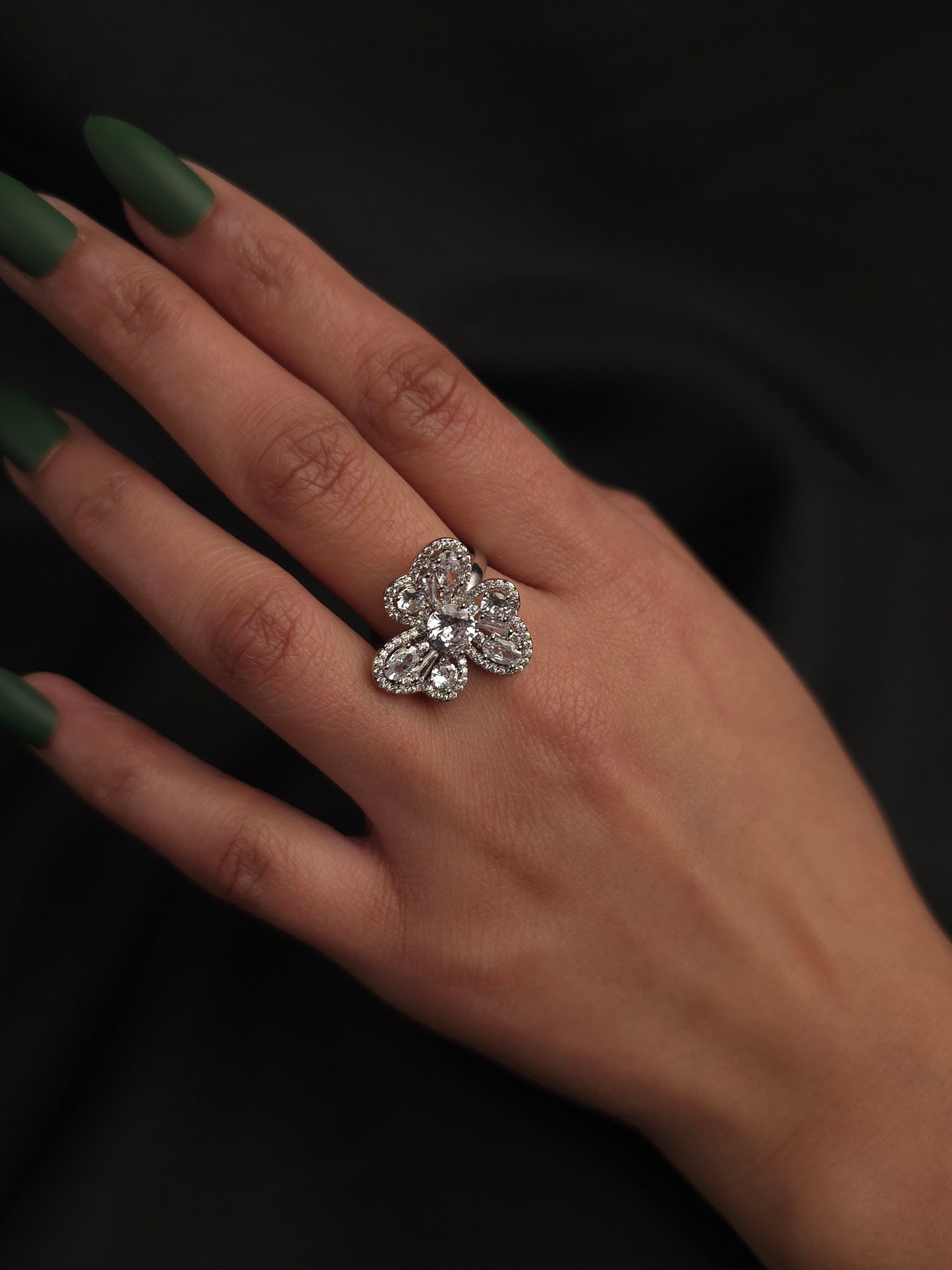 Floral Cluster  Ring