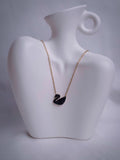 Onyx Swan Pendant