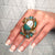Ottoman Pearl Scrab- Blue Ring