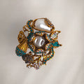 Turquoise Ottoman Pearl Ring