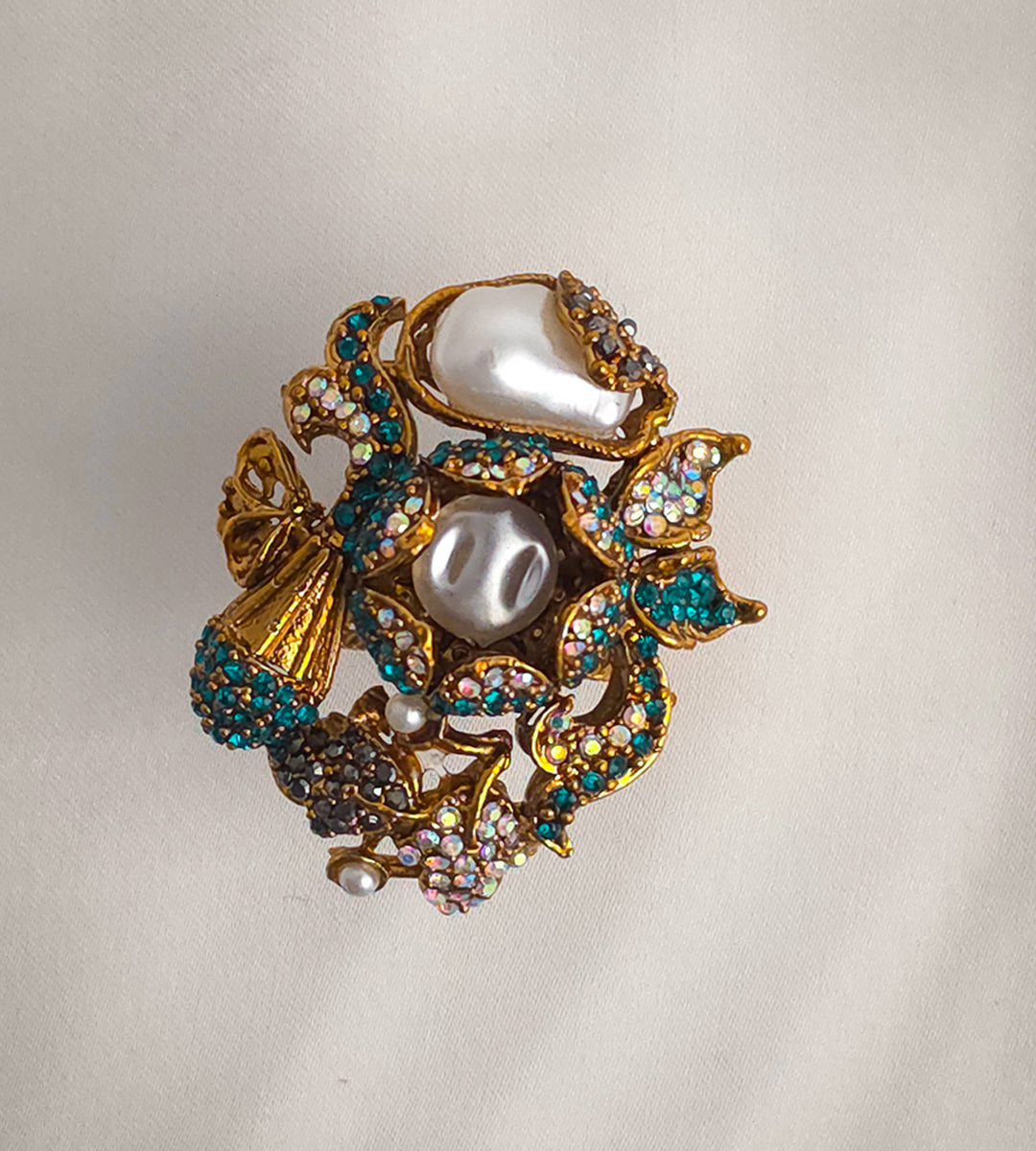 Turquoise Ottoman Pearl Ring