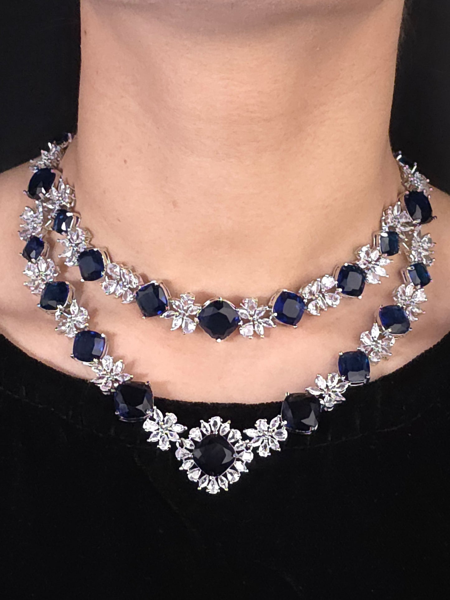 Luminous Noir American Diamond Set
