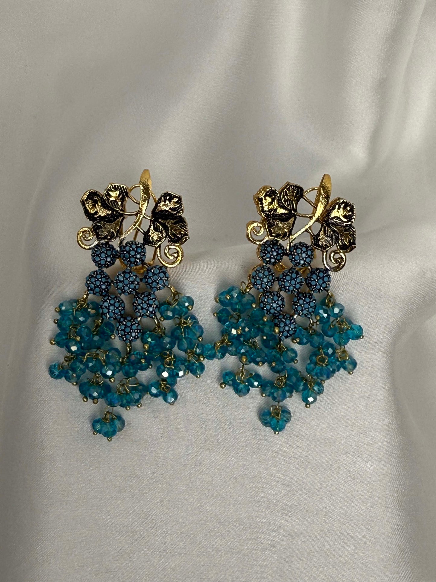 Garnet Grape Cluster Dangles