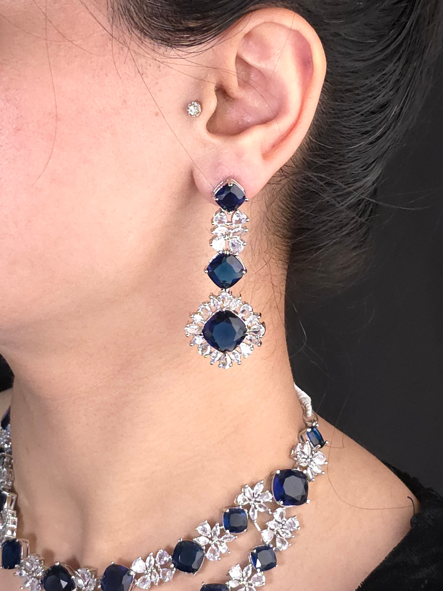 Luminous Noir American Diamond Set