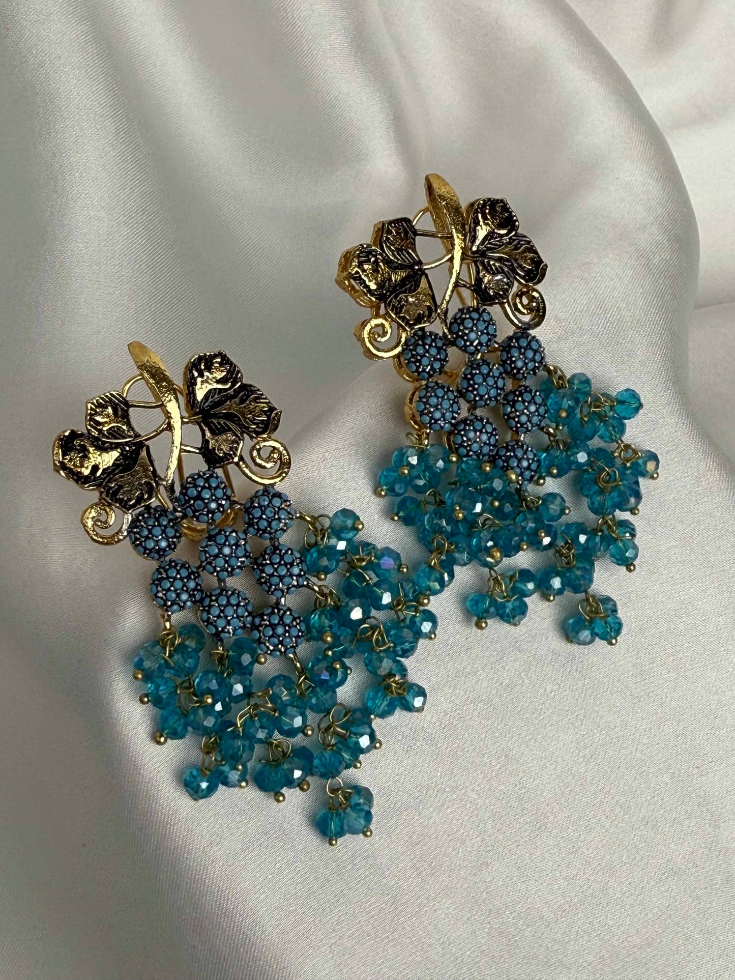 Garnet Grape Cluster Dangles