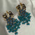 Garnet Grape Cluster Dangles