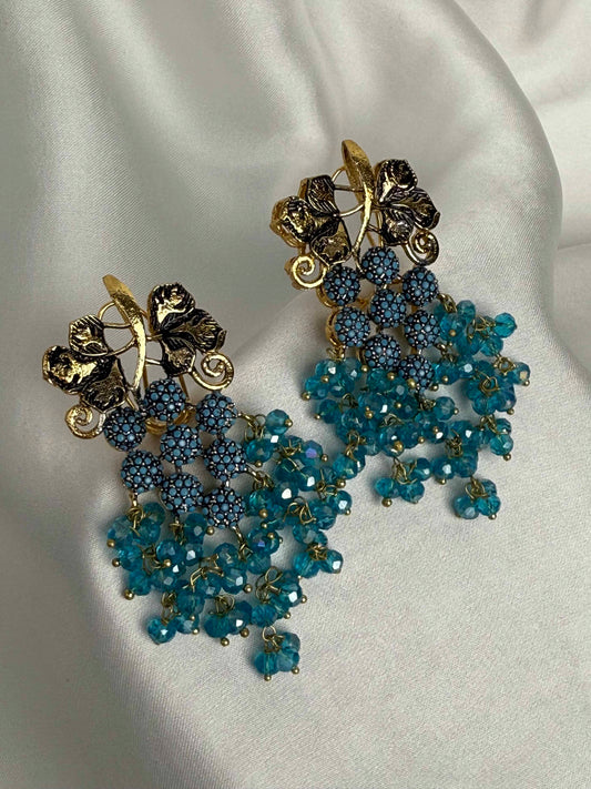 Garnet Grape Cluster Dangles