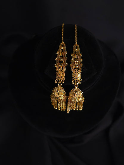 Shahi Sunehri Jhumkas