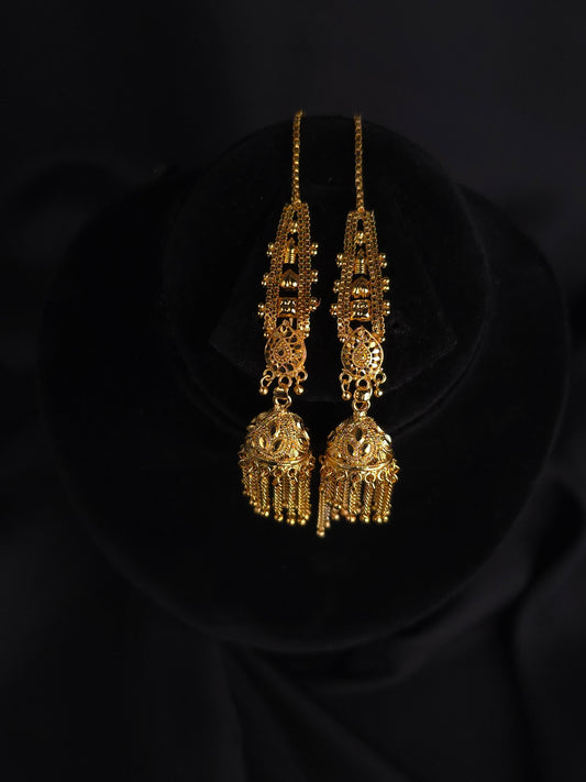 Shahi Sunehri Jhumkas