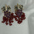 Garnet Grape Cluster Dangles