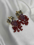 Garnet Grape Cluster Dangles
