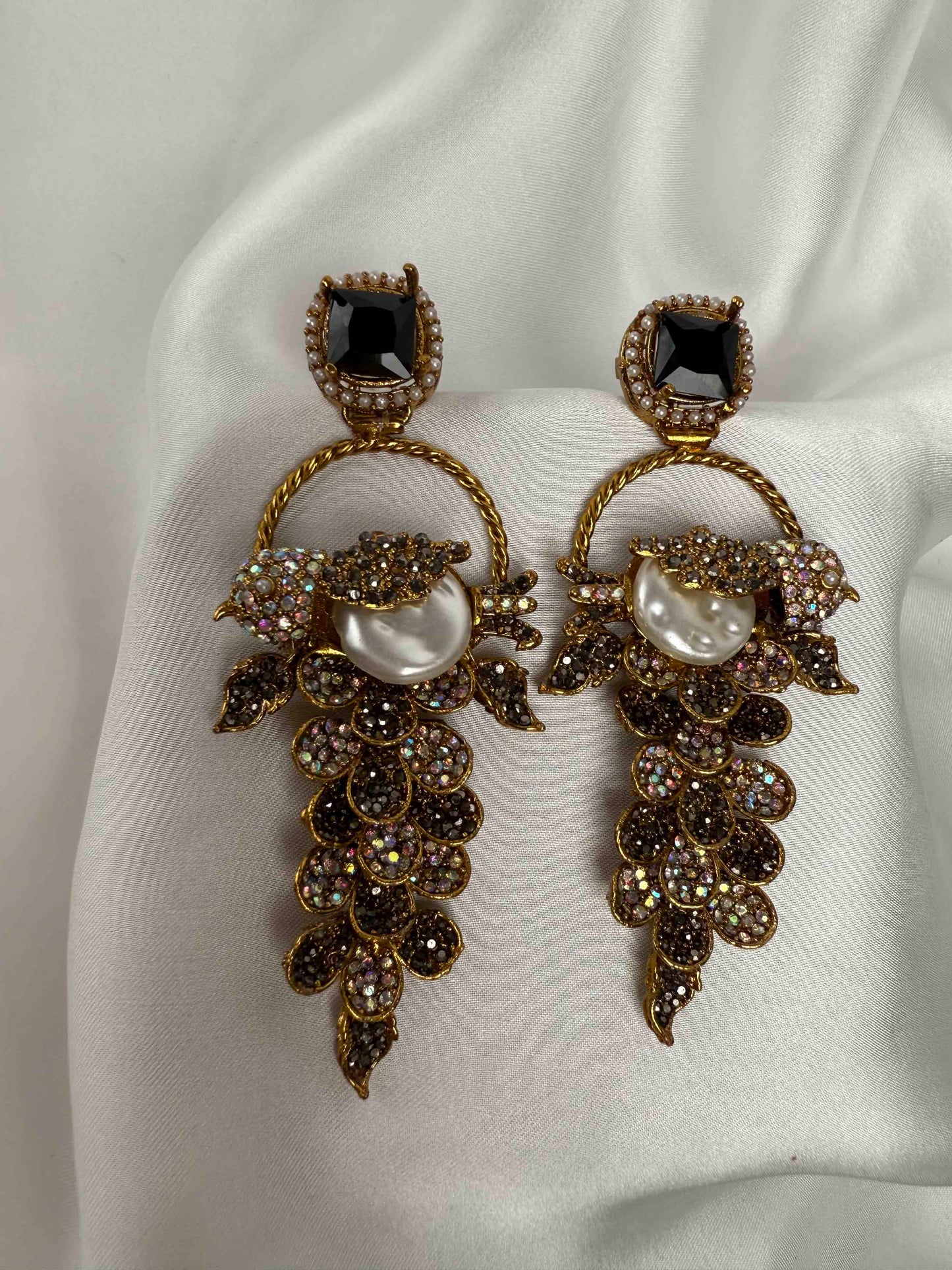 Ottoman Pearl Vine Earrings