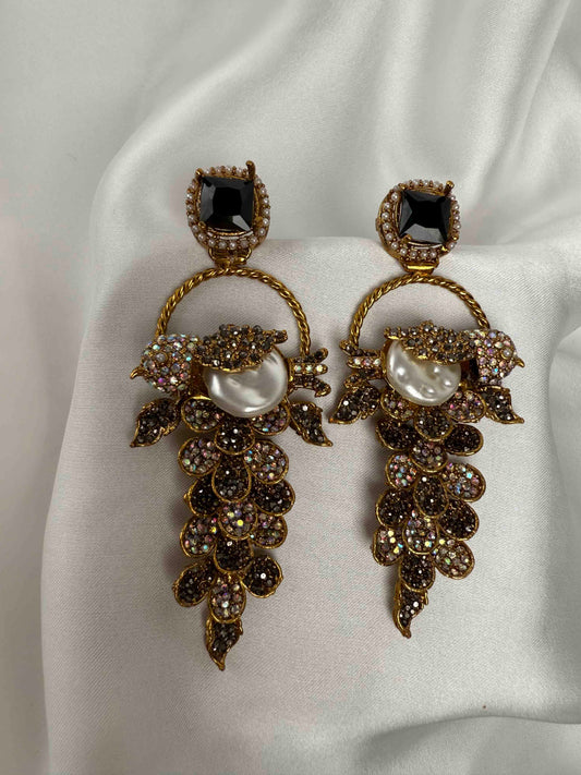 Ottoman Pearl Vine Earrings