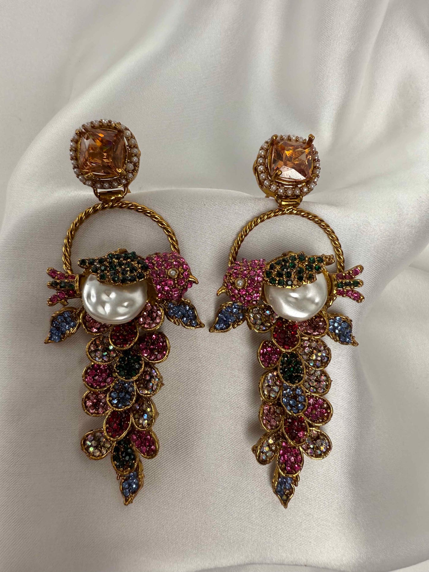 Ottoman Pearl Vine Earrings