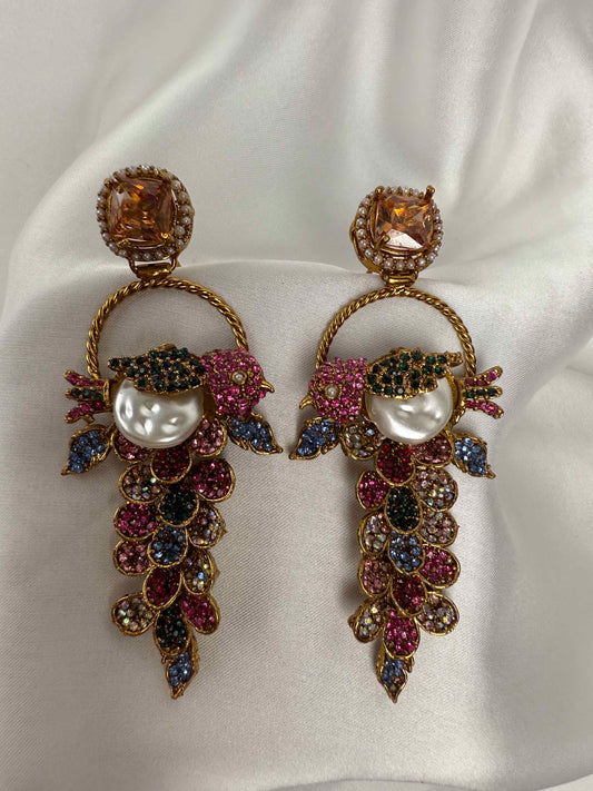 Ottoman Pearl Vine Earrings