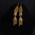 Sunehri Tassel Drops Jhumkas