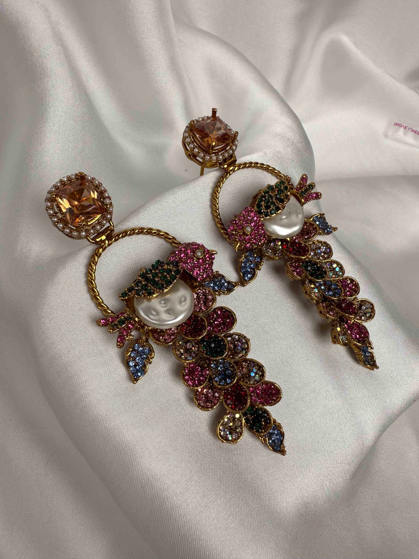 Ottoman Pearl Vine Earrings