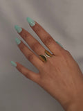Dual Shell Open Band Ring