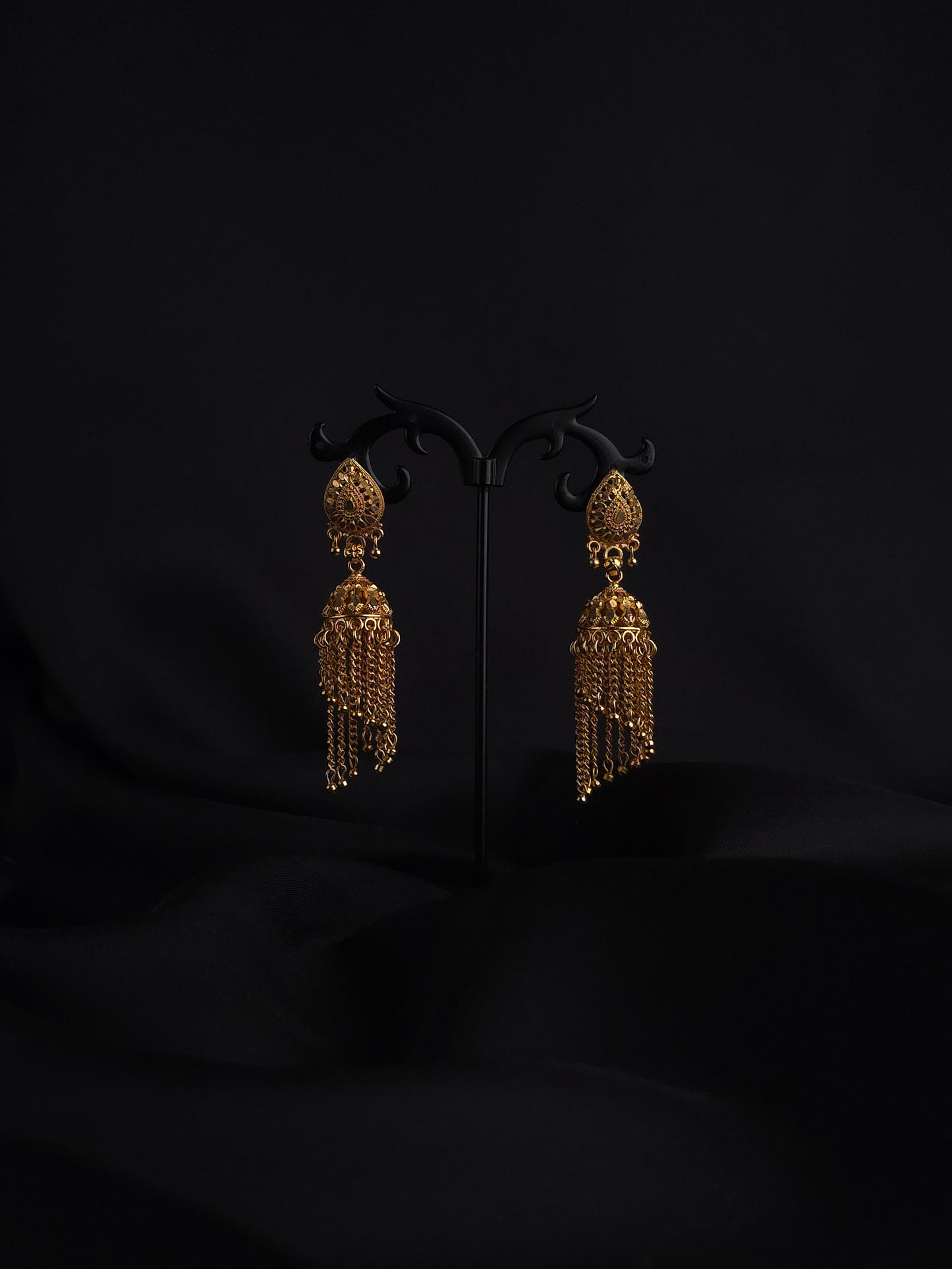 Tassel Twirl Jhumkas
