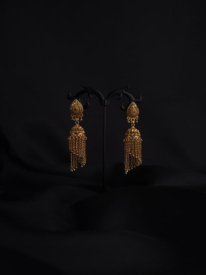 Tassel Twirl Jhumkas