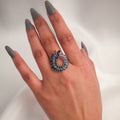 Obsidian Whirl Ring