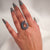 Obsidian Whirl Ring