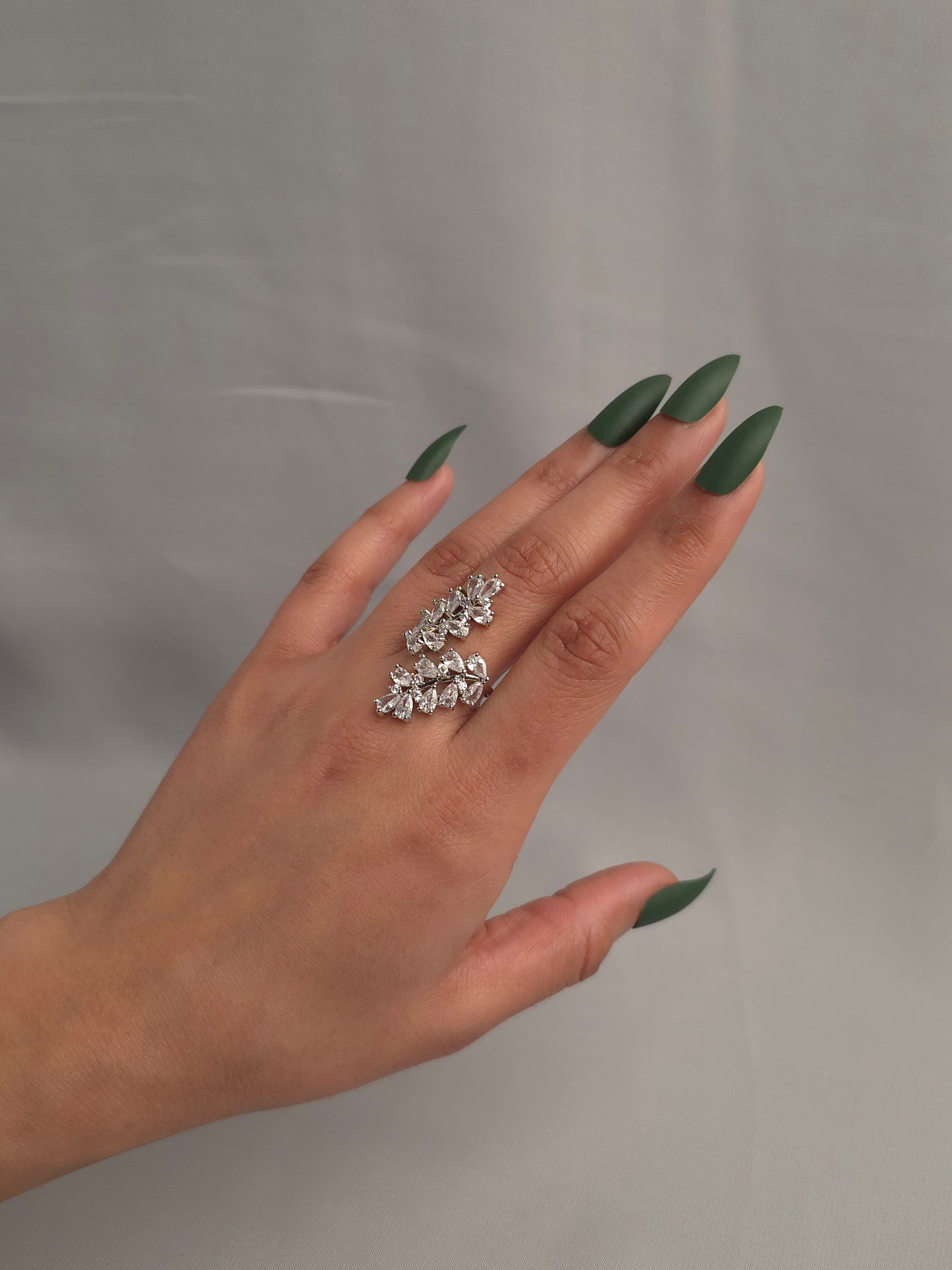 Double Leaf Wrap Ring