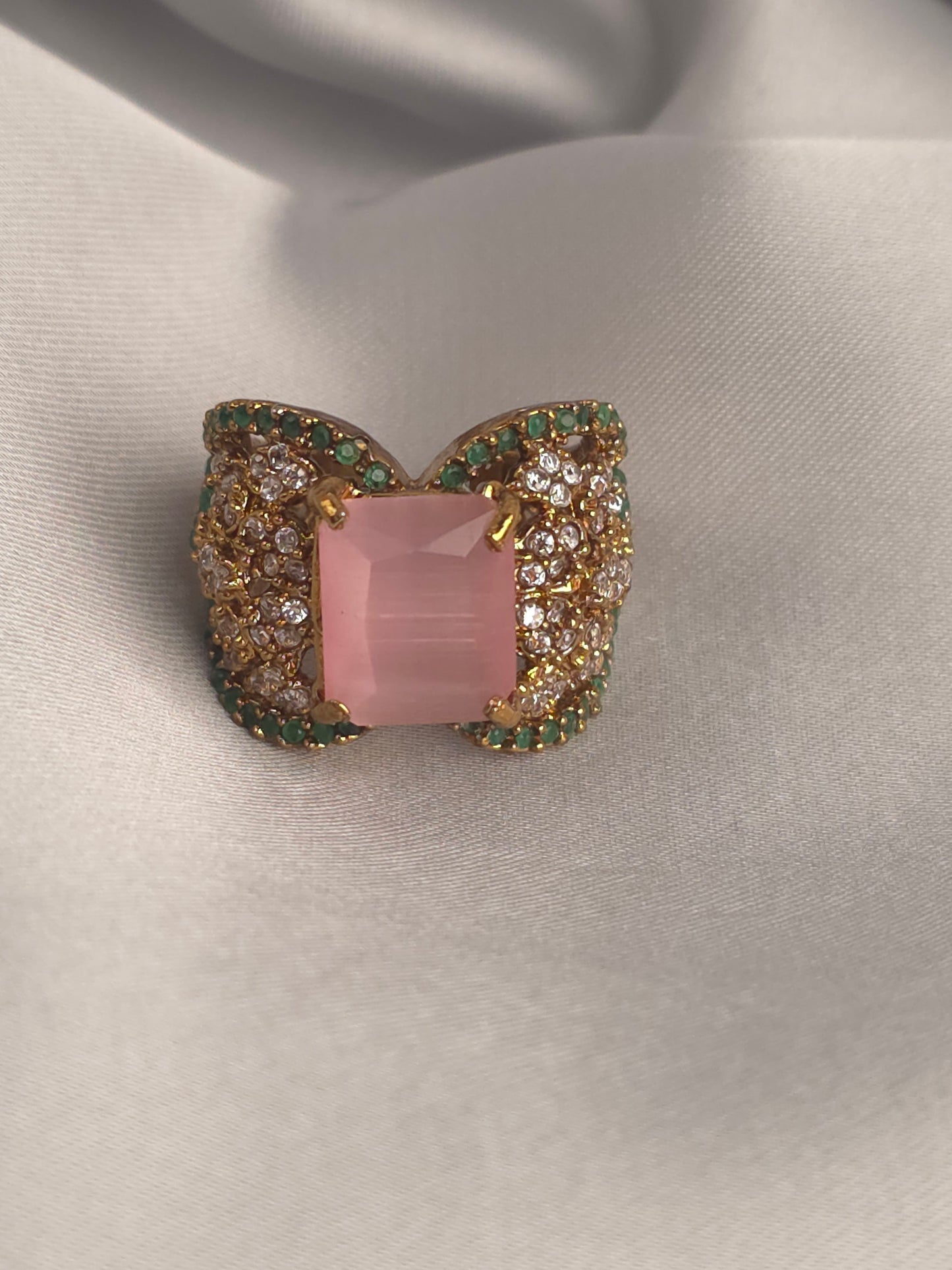 Cleo Pink Quartz Ring