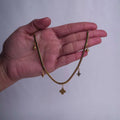 Clover Charm Hearingbone Chain