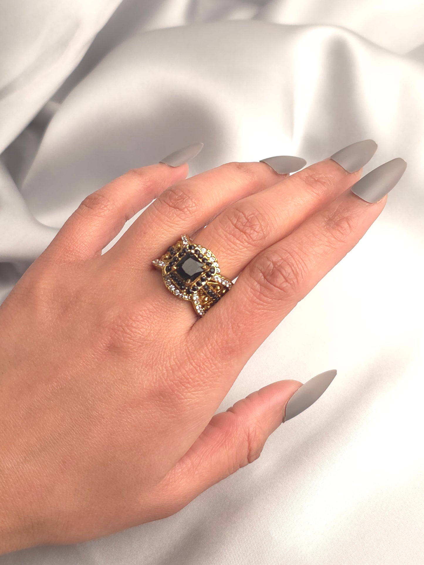 Gothic Filigree Cocktail Ring