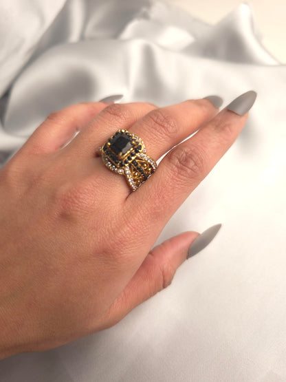 Gothic Filigree Cocktail Ring
