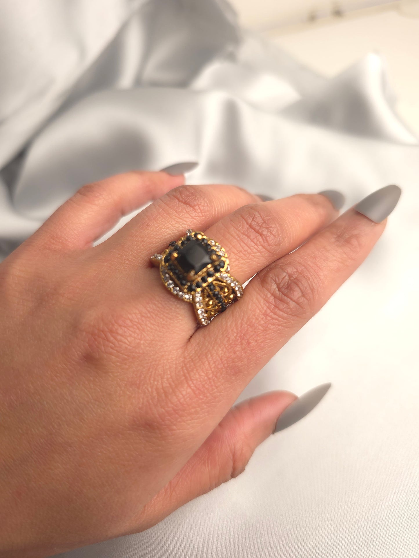 Gothic Filigree Cocktail Ring