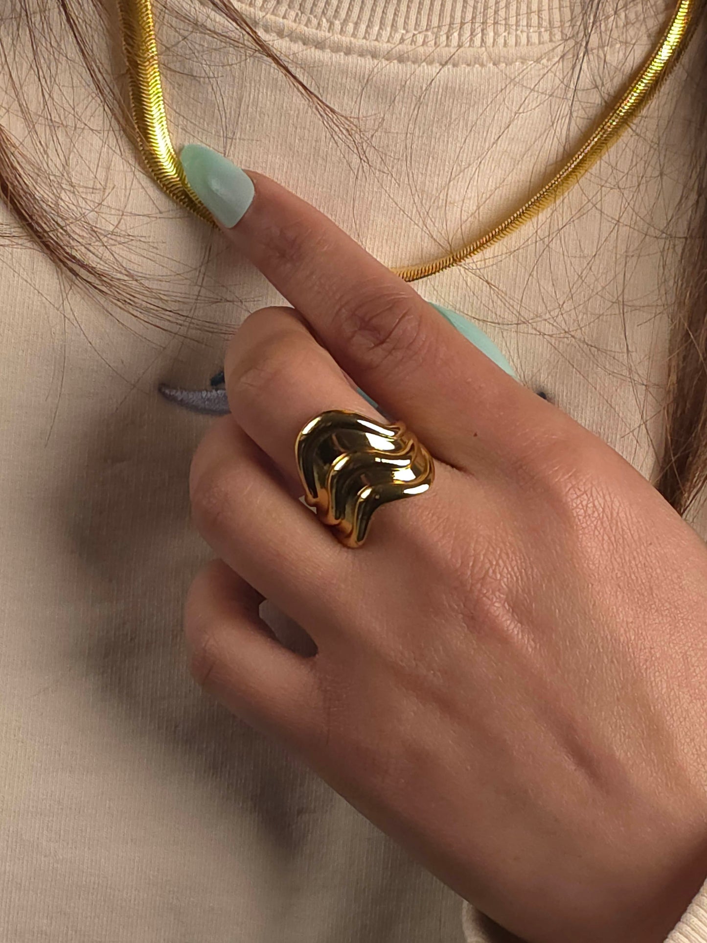 Chunky Trio Stack Ring