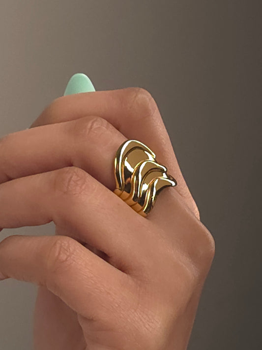 Chunky Trio Stack Ring