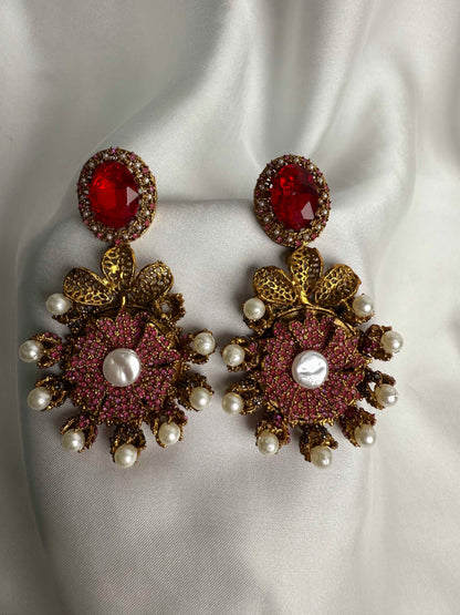 Turkish Ruby Crush Earrings