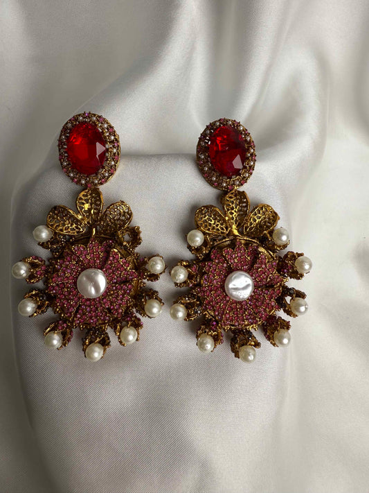 Turkish Ruby Crush Earrings