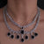 Layered Halo Drop Necklace