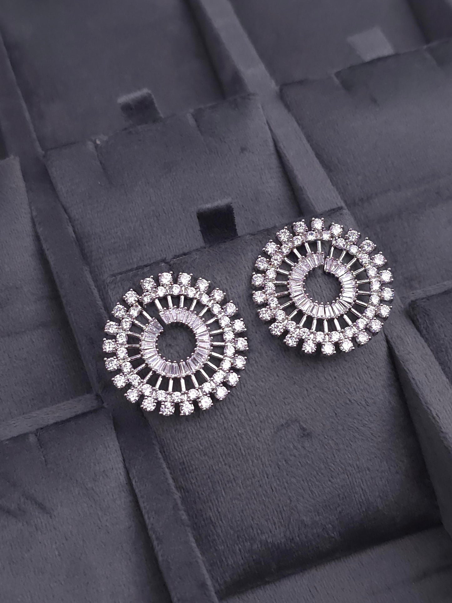 Sunburst Crystal Studs
