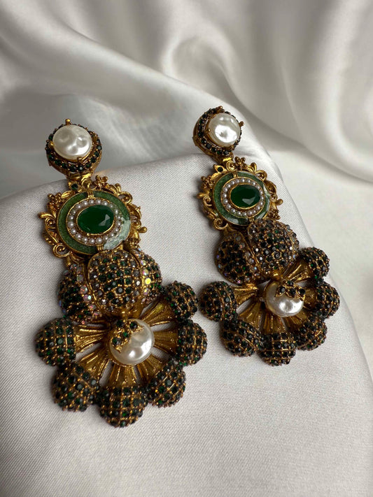 Sultana Pearls Statemant Earrings