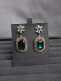 Small Star Rec Earrings