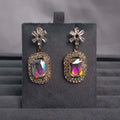 Small Star Rec Earrings