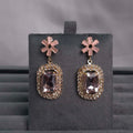 Small Star Rec Earrings