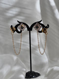 Crystal Link Cuffs Earrings