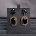 Small Star Rec Earrings