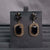 Small Star Rec Earrings